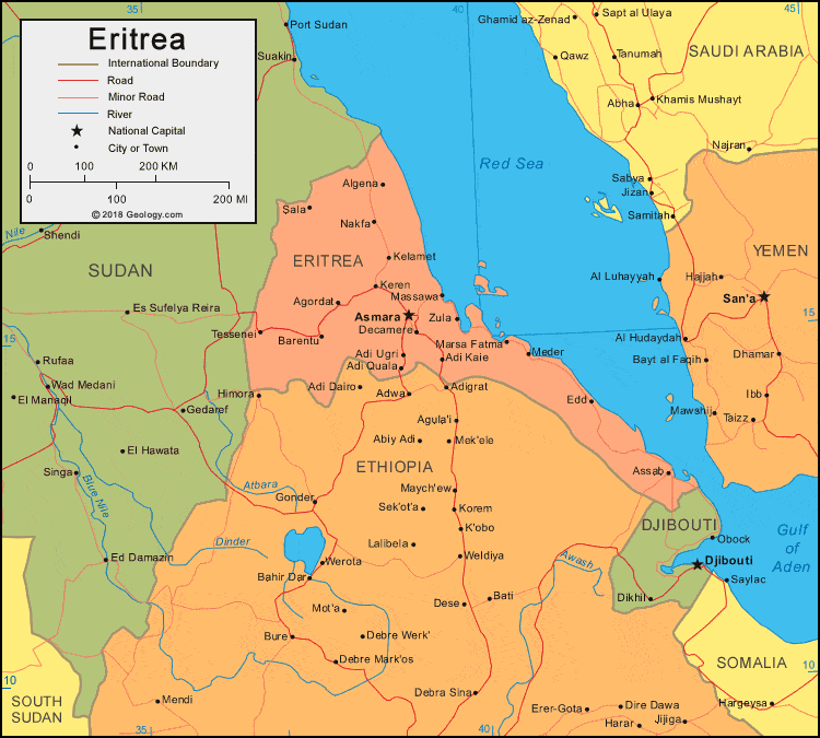 16+ Eritrea On Africa Map, Untuk Mempercantik Hunian