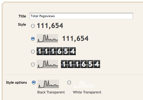 blogger stats widget