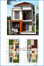 Info Terkini 19+ Denah Rumah Minimalis 2 Lantai Sederhana