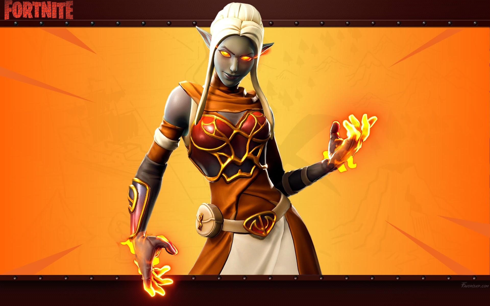 Skin fortnite sur fond blanc