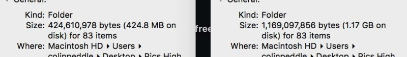 filesizes