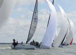 J/111 sailing Spring Championship in Warsash, England