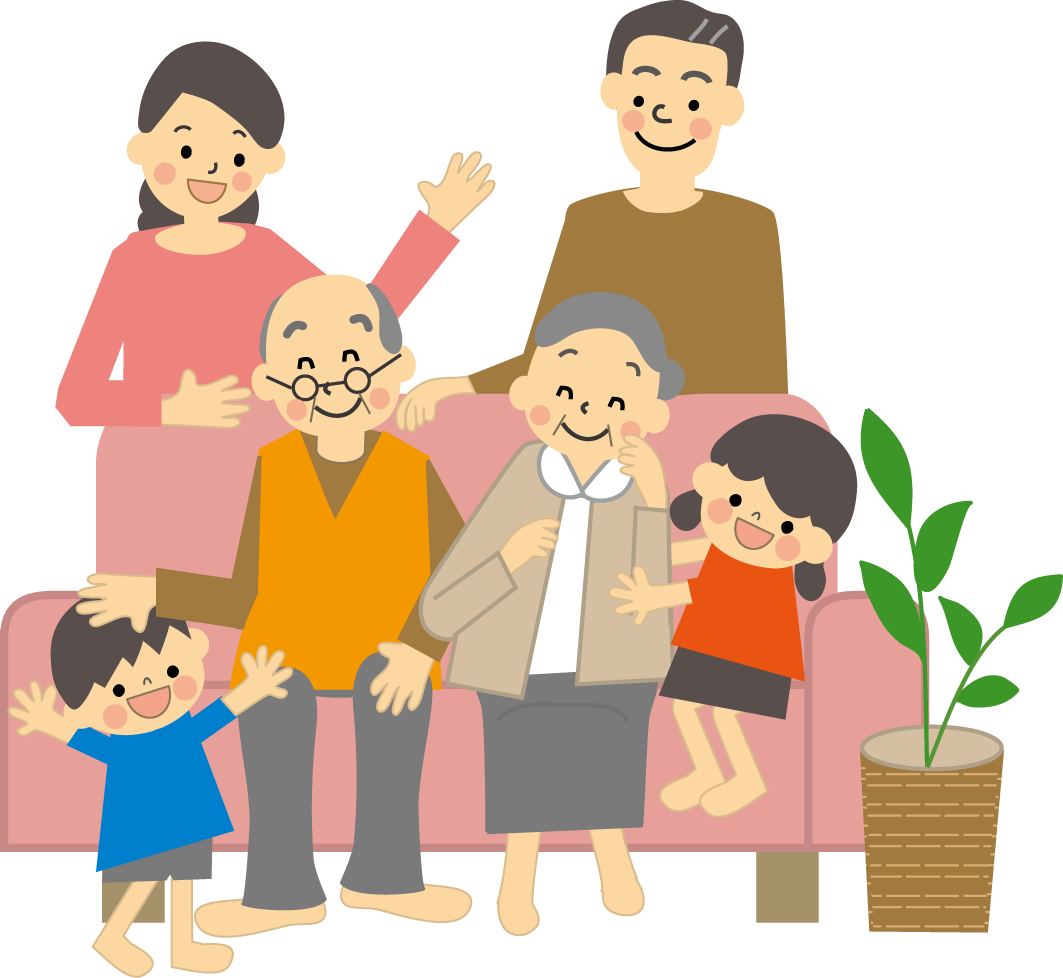 家族だんらんのイラスト 無料イラスト フリー素材