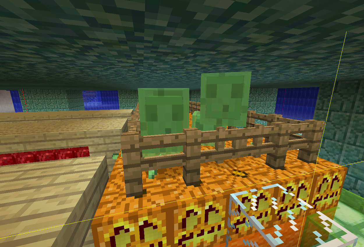 この上にmobはスポーン 糸とスライムの補足 マイクラ初心者が行く