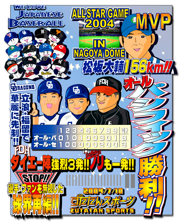 04年のオールスターファン投票第1回中間発表wwwww Npb