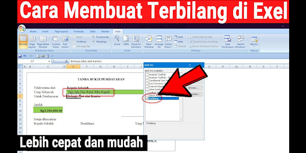 Add Ins Terbilang Microsoft Exel