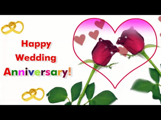 Happy Wedding  Anniversary  Greetings Free To a Couple 