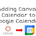 How To Import Canvas Calendar Into Google Calendar