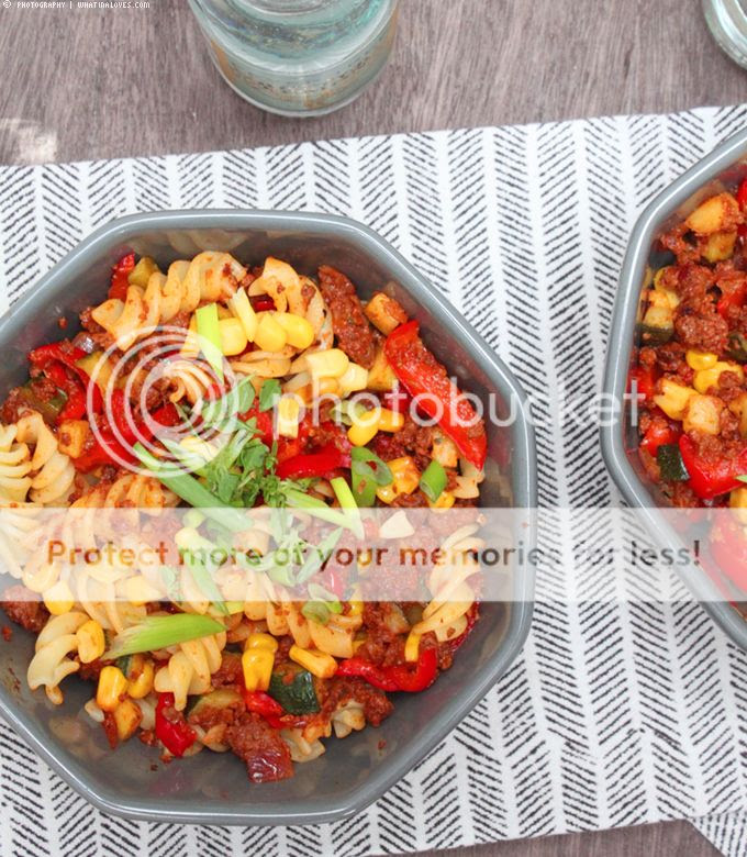 Quorn Hack Nudelpfanne vegetarisch