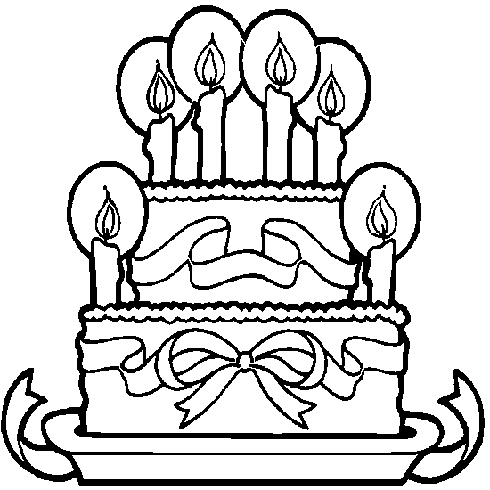 Coloriage Anniversaire 6 Ans Collection De Gateaux