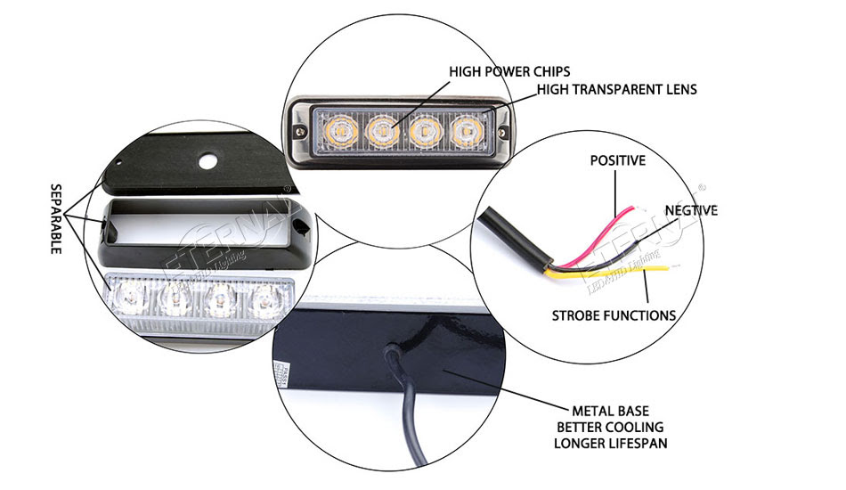 Led Strobe Light Flash Emergency Warning Safety Amber White Led Light For Car Automotive Truck Trailer Offroad 4x4 Constructionvehicles From Offroadlighting 23 52 Dhgate Com