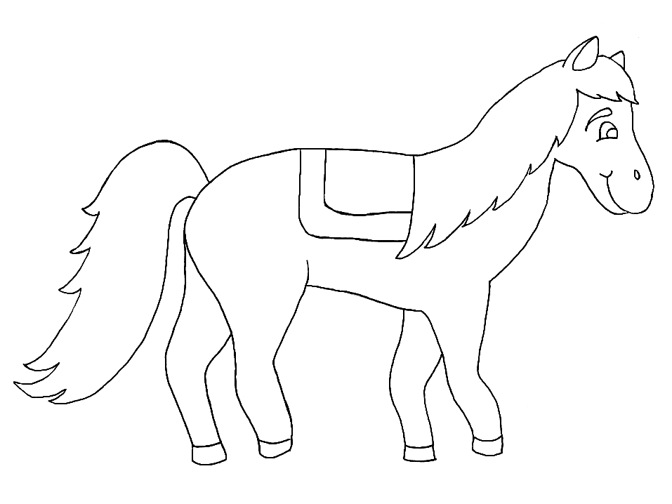 Download Horse Coloring Page - Coloring Home