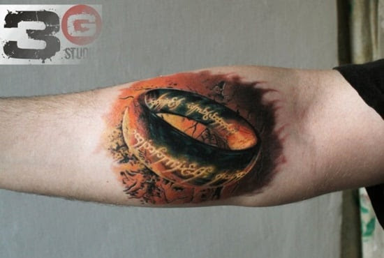 25 Mystic Lord Of The Rings Tattoos
