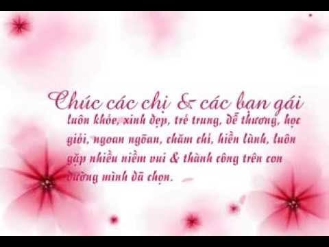 Những lời chúc ngày phụ nữ Việt Nam 20-10 ý nghĩa