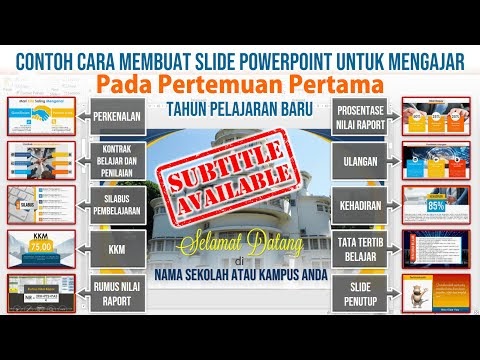Contoh Cara Membuat Slide PowerPoint untuk Mengajar pada Pertemuan Pertama