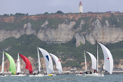 J/80 sailing off Le Havre, France