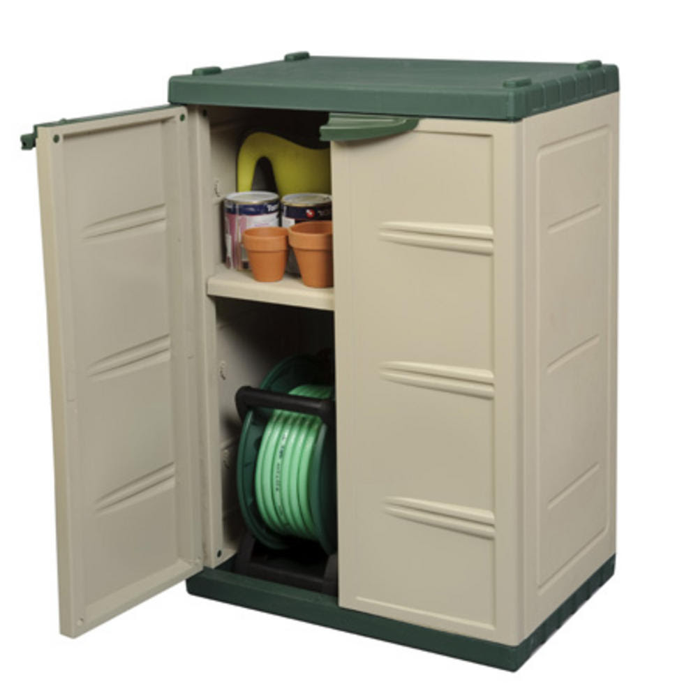 Mini Compact Plastic Garden Shed Store Storage Cabinet Garden Shed ...