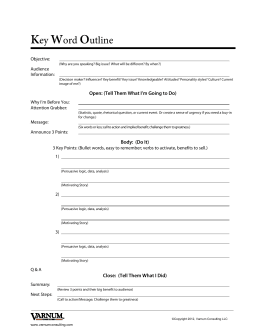 Persuasive Speech Keyword Outline : Persuasive speech ...