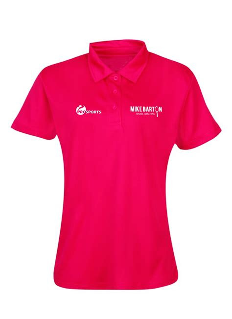 mike barton tennis academy womens classic sports polo