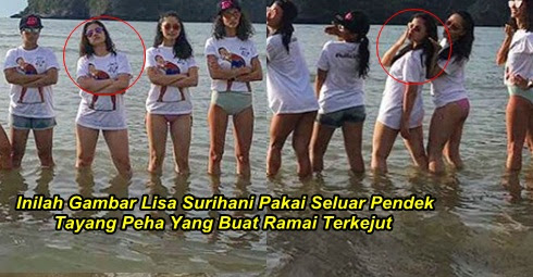 5 FOTO) Inilah Gambar Lisa Surihani Pakai Seluar Pendek Tayang 