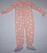 Nwt New Carters Blanket Sleeper Pajamas Christmas Polar Bear Peach Cute Girl