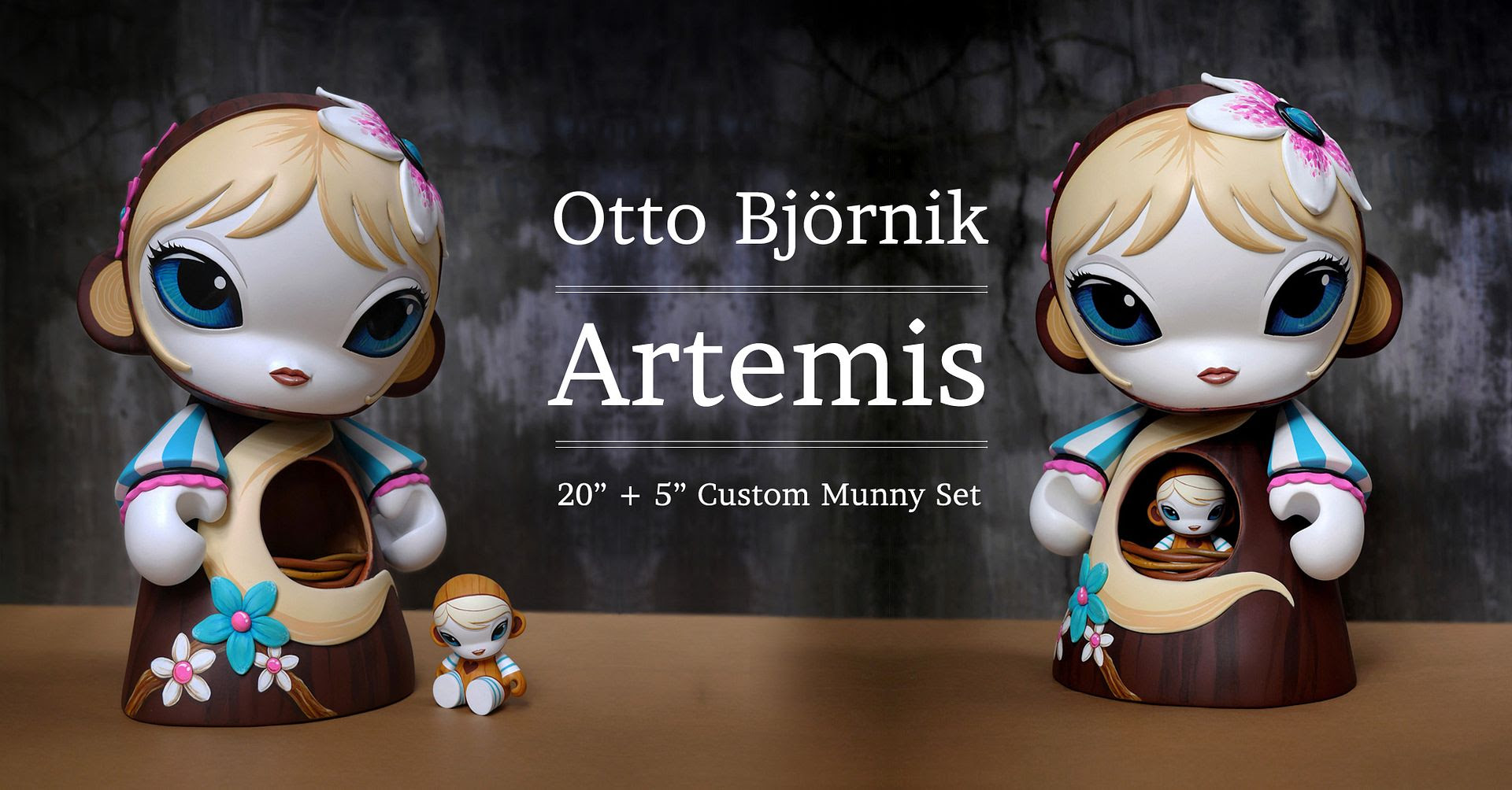 Otto Bjornik's "Artemis" the Custom Nesting Munny!