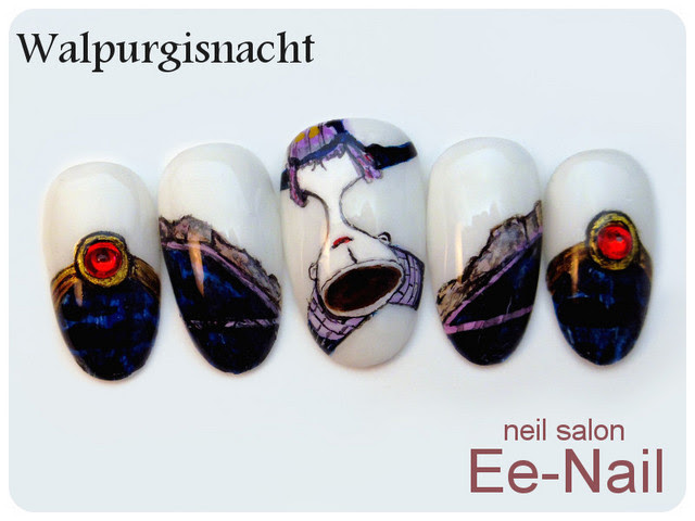 まどマギ ワルプルギスの夜ネイル Ee Nail 池袋ネイルサロン Ee Nail イイ ネイル のネイル ネイルクルー