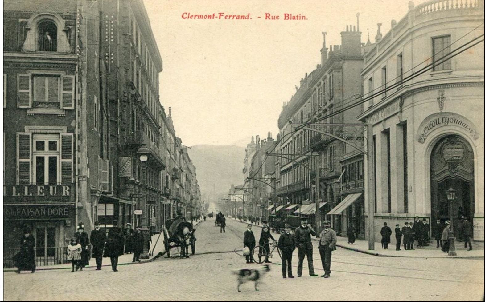 Rue Blatin à Clermont - L'Auvergne Vue par Papou Poustache