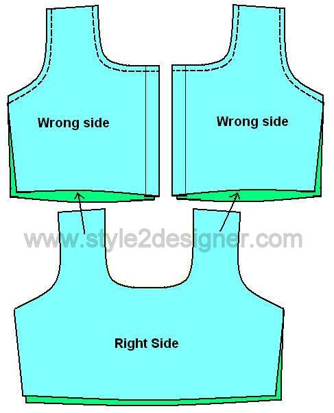 Kids Lehenga Choli cutting 4