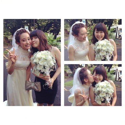 画像 ヘアスタイル 小物使いも真似したい 芸能人のウエディング