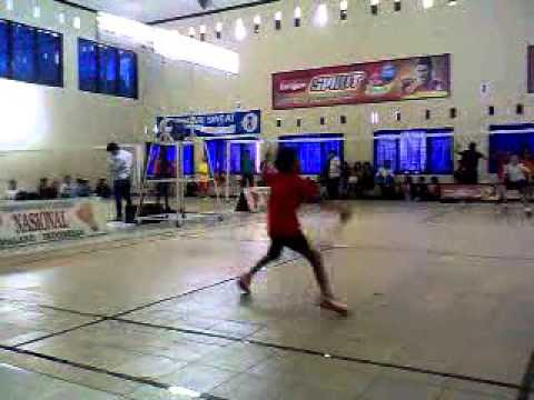 unitri cup 9 th kategori partai tunggal putra SD A