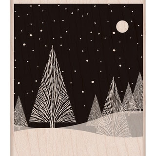 Hero Arts Mounted Rubber Stamps-Winter Moon