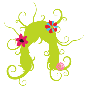 ヘアースタイル 花 植物イラスト Flode Illustration フロデイラスト