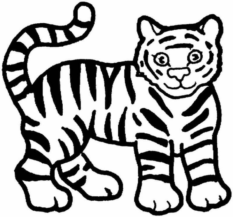 Tiger Pages Coloring 10