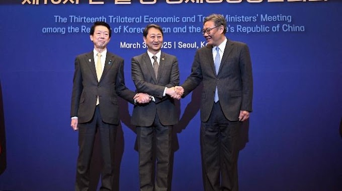 South Korea, China, Japan agree to promote regional trade as Trump tariffs loom