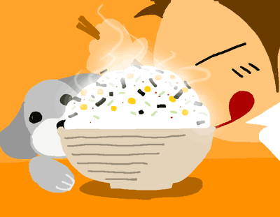 ふりかけにご飯 東京イラスト写真日誌