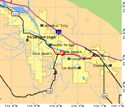 Map Of Palm Desert And Surrounding Areas Palm Desert, California (CA 92260) profile: population, maps, real 