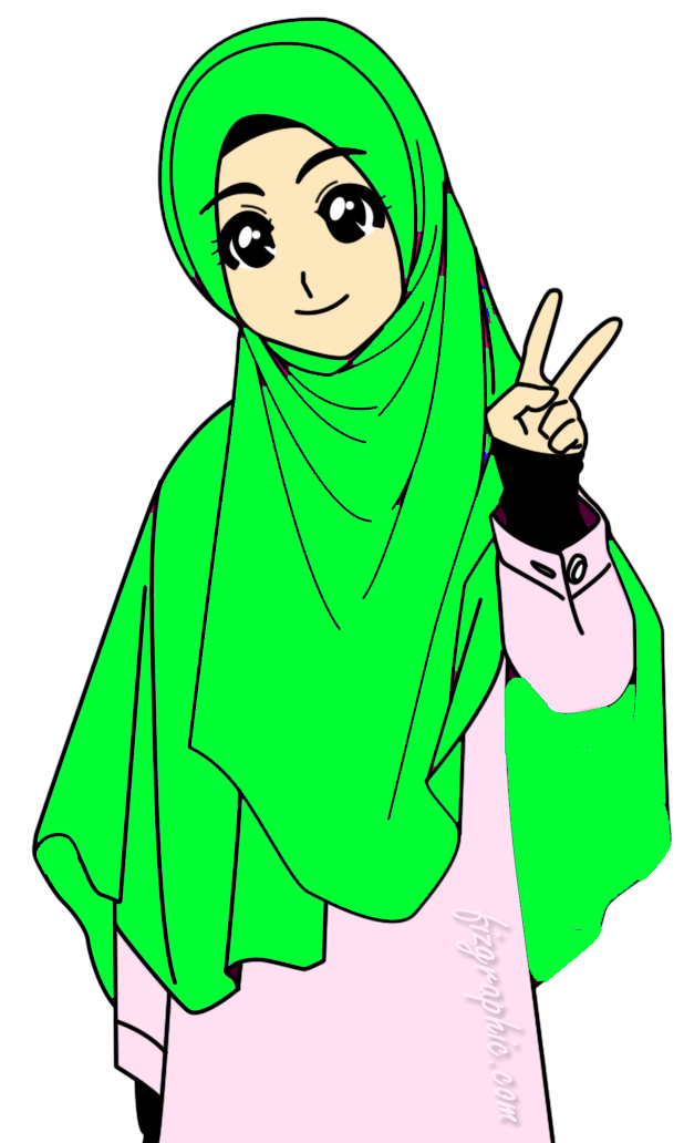 Gambar Kartun Muslimah Full Download  Blog Kata2