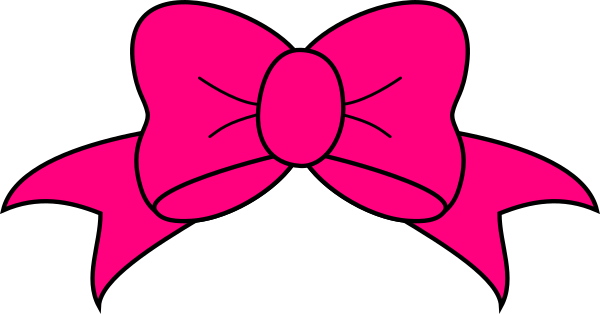 Download Hot Pink Bow Clip Art at Clker.com - vector clip art ...