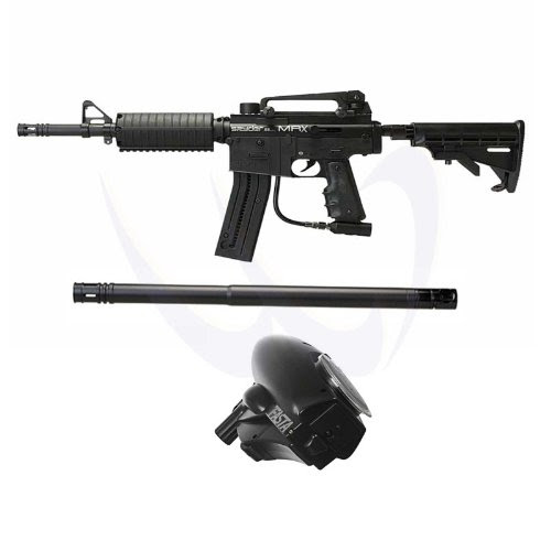Spyder MRX Paintball Marker Gunner Package w/ Sniper Barrel & Fasta Loader