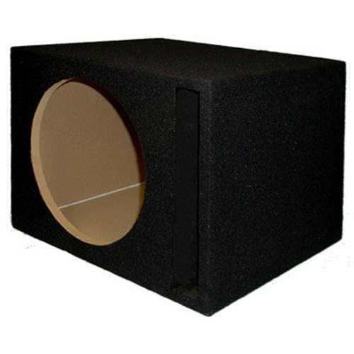 Sycho Sound New Single Car Black Subwoofer Box Ported Automotive Enclosure for 12-Inch Woofer 12SP