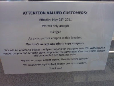 New Publix Coupon Policy