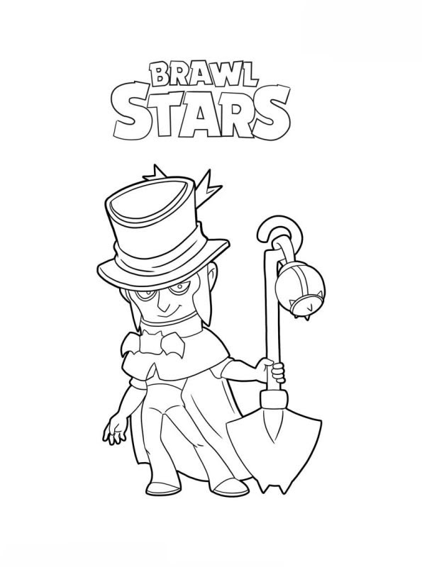 Kids N Fun Com Coloring Page Brawl Stars Mortis Brawl Stars
