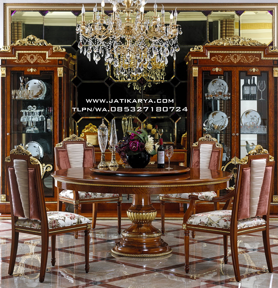 Meja Makan Bulat Kayu Jati Jepara Jati Karya Furniture Meja Makan Bulat Kayu Jati Jepara Jati Karya Furniture
