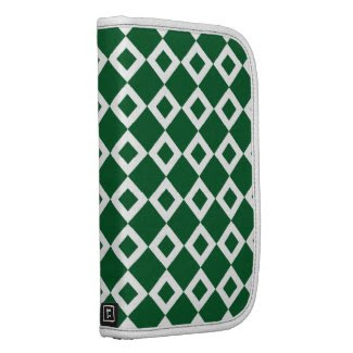 Green and White Diamond Pattern