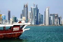 View of downtown Doha, Qatar