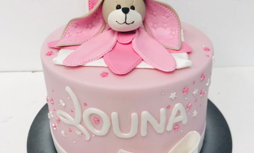 Gateau Doudou Rose Et Blanc L Atelier De Dorothee