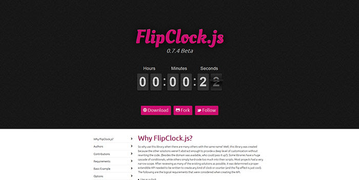 FlipClock.js