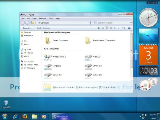 Windows 7 Complete Package for XP