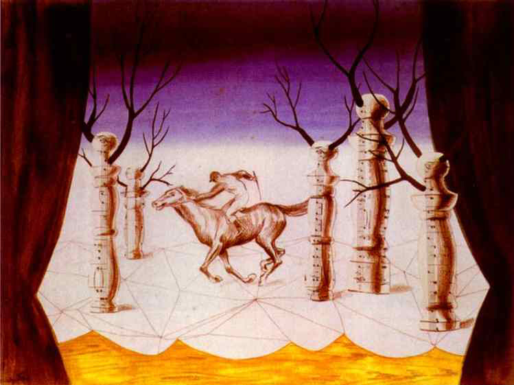 Рене Магритт (Rene Magritte). Заблудившийся жокей (The Lost Jockey)
